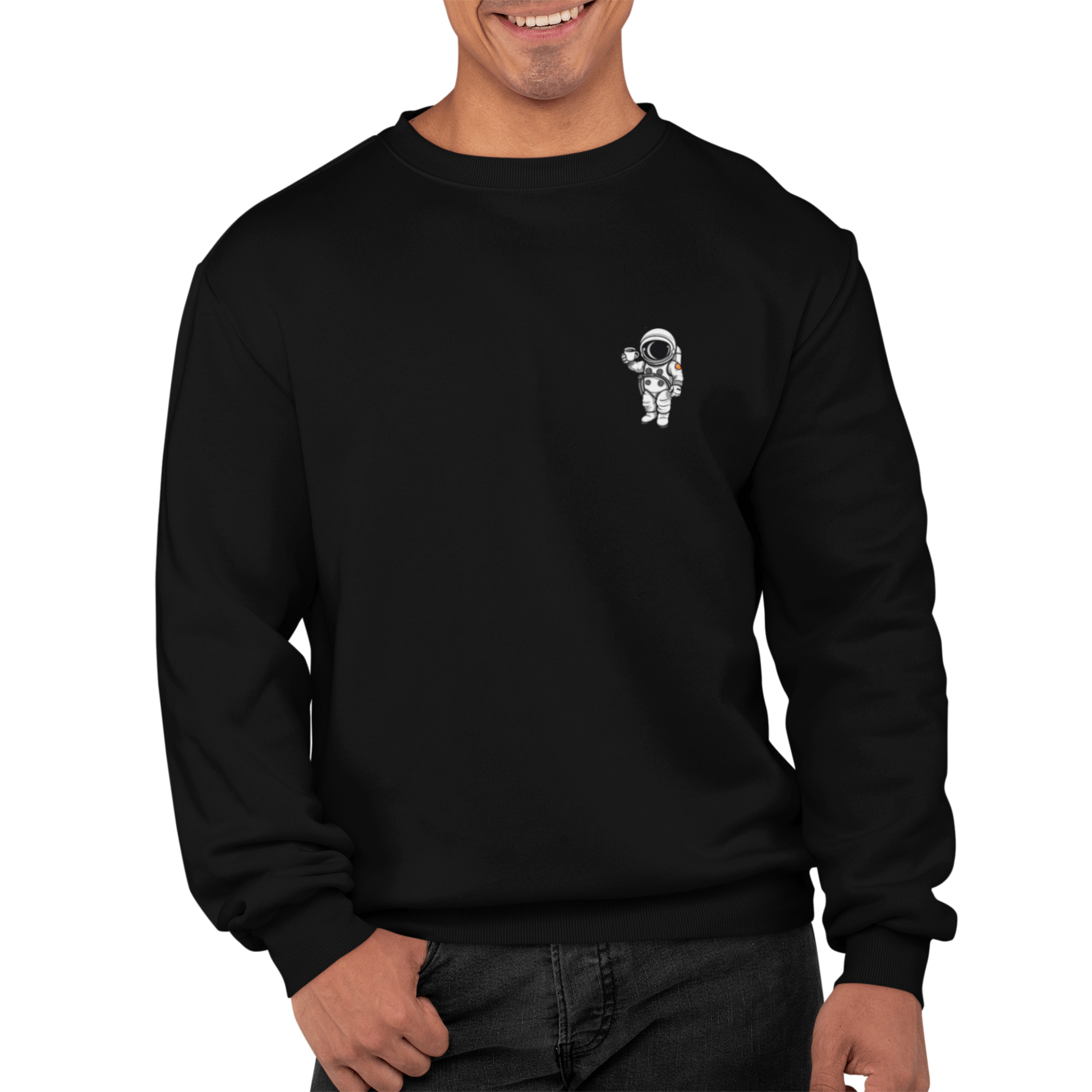 Sweatshirt Astro Coffee T-Shirt Crewneck Sweatshirt