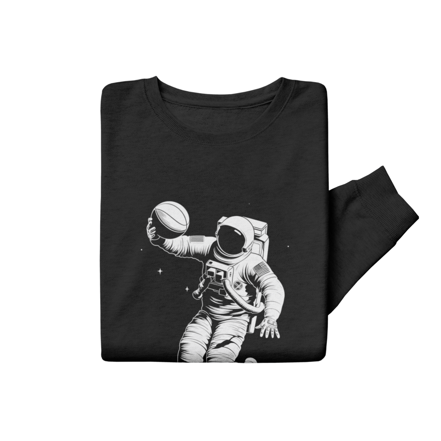 Sweatshirt Astronaut Basketball Crewneck Sweatshirt