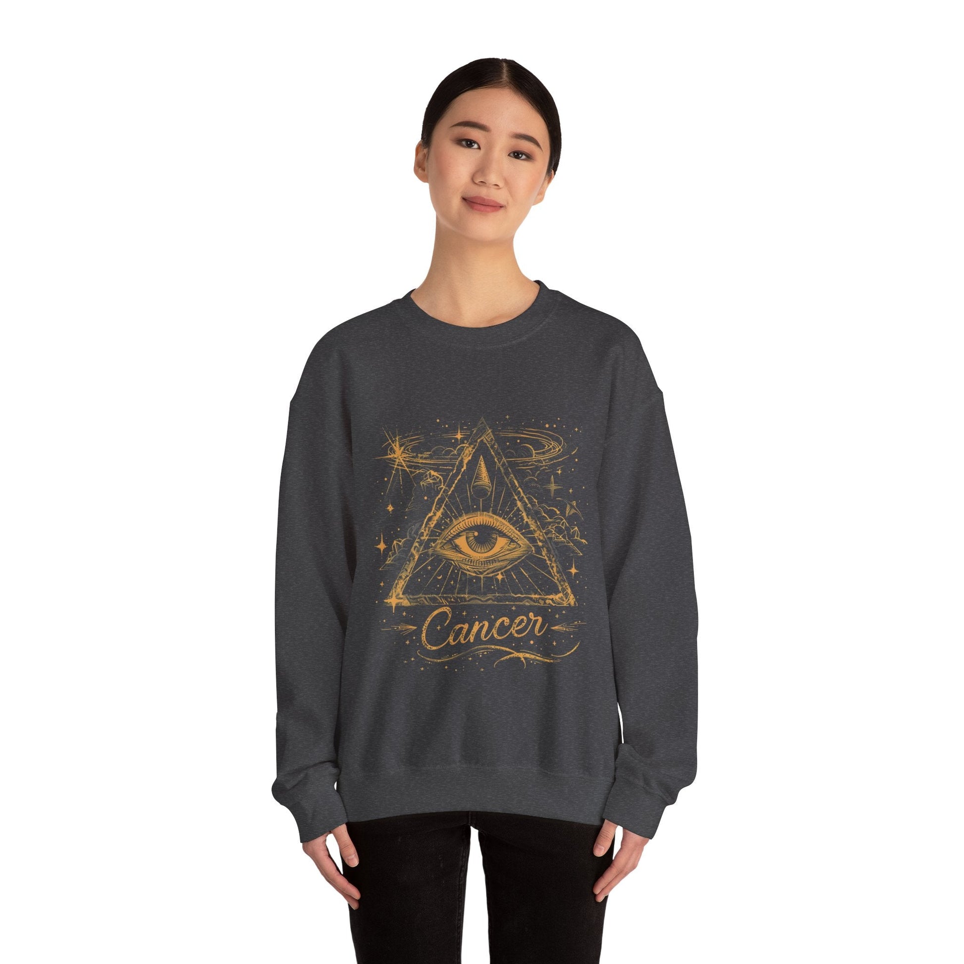 Sweatshirt Cancer Mystical Allure Crewneck Sweatshirt: Cosmic Comfort Meets Esoteric Style