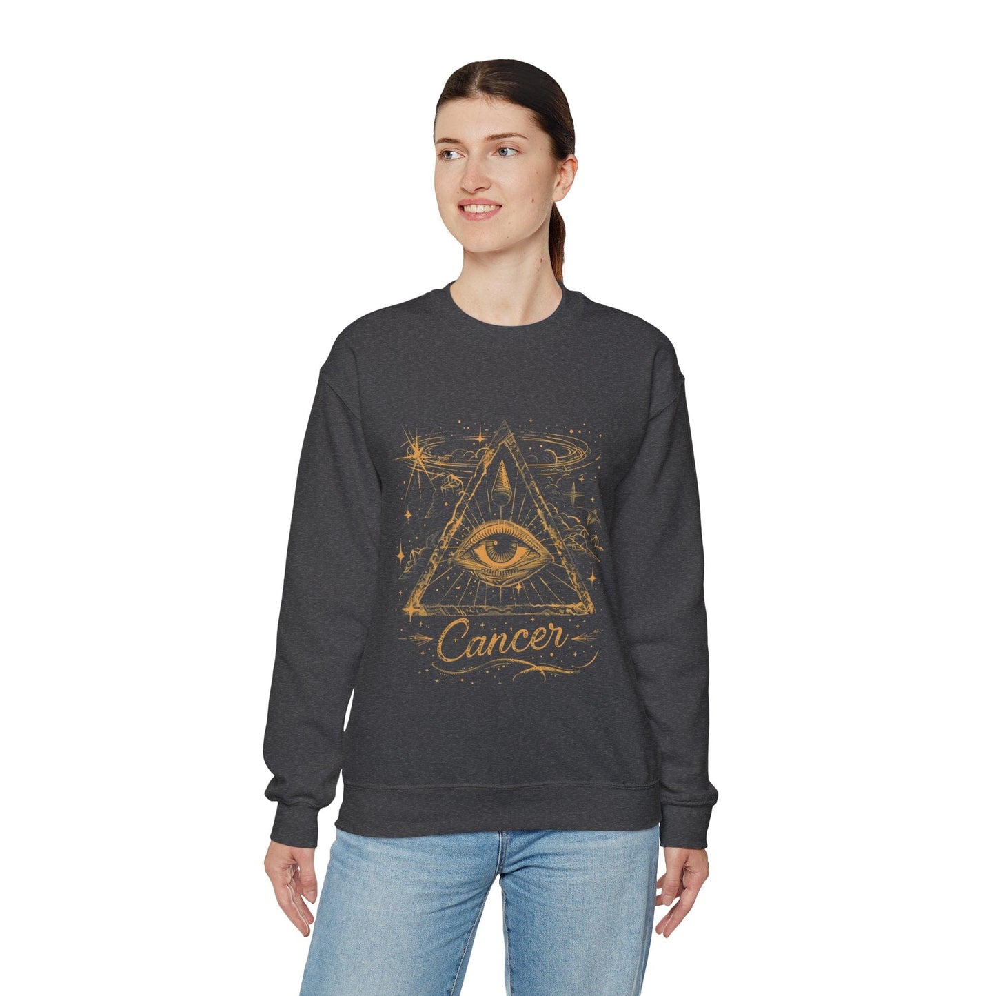 Sweatshirt Cancer Mystical Allure Crewneck Sweatshirt: Cosmic Comfort Meets Esoteric Style