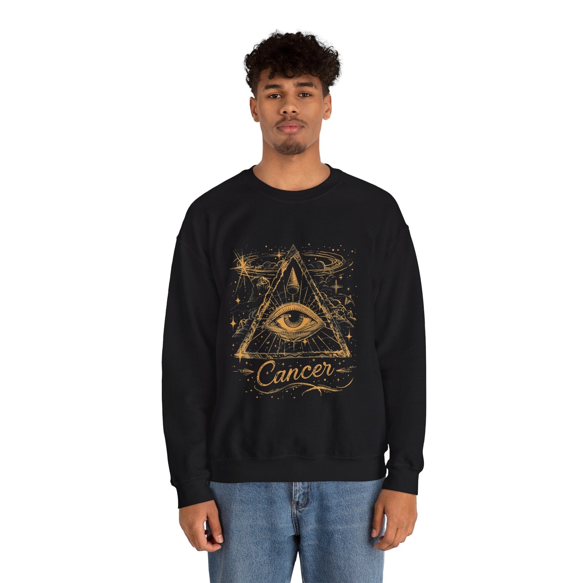 Sweatshirt Cancer Mystical Allure Crewneck Sweatshirt: Cosmic Comfort Meets Esoteric Style
