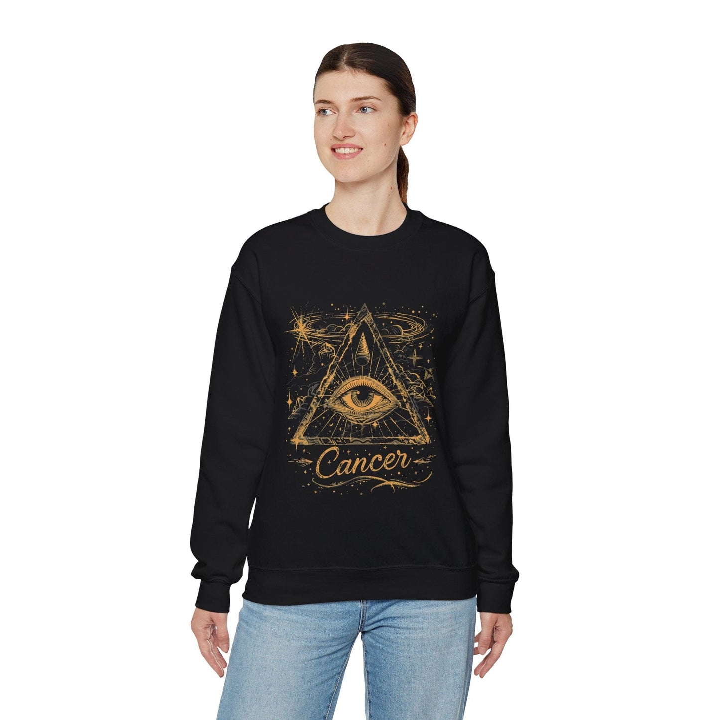 Sweatshirt Cancer Mystical Allure Crewneck Sweatshirt: Cosmic Comfort Meets Esoteric Style