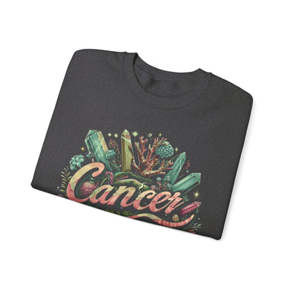 Sweatshirt Cancer Zodiac Enchanted Garden Crewneck Sweatshirt: Comfort Meets Mystique