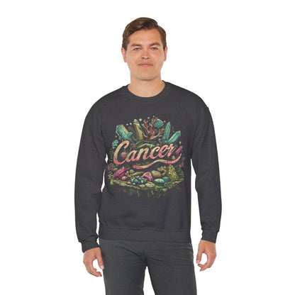 Sweatshirt Cancer Zodiac Enchanted Garden Crewneck Sweatshirt: Comfort Meets Mystique