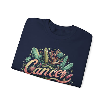 Sweatshirt Cancer Zodiac Enchanted Garden Crewneck Sweatshirt: Comfort Meets Mystique