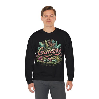 Sweatshirt Cancer Zodiac Enchanted Garden Crewneck Sweatshirt: Comfort Meets Mystique