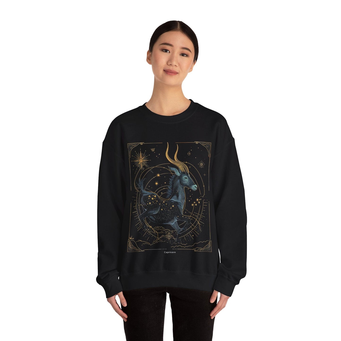 Sweatshirt Capricorn Celestial Journey Sweatshirt: Stargaze in Comfort and Style