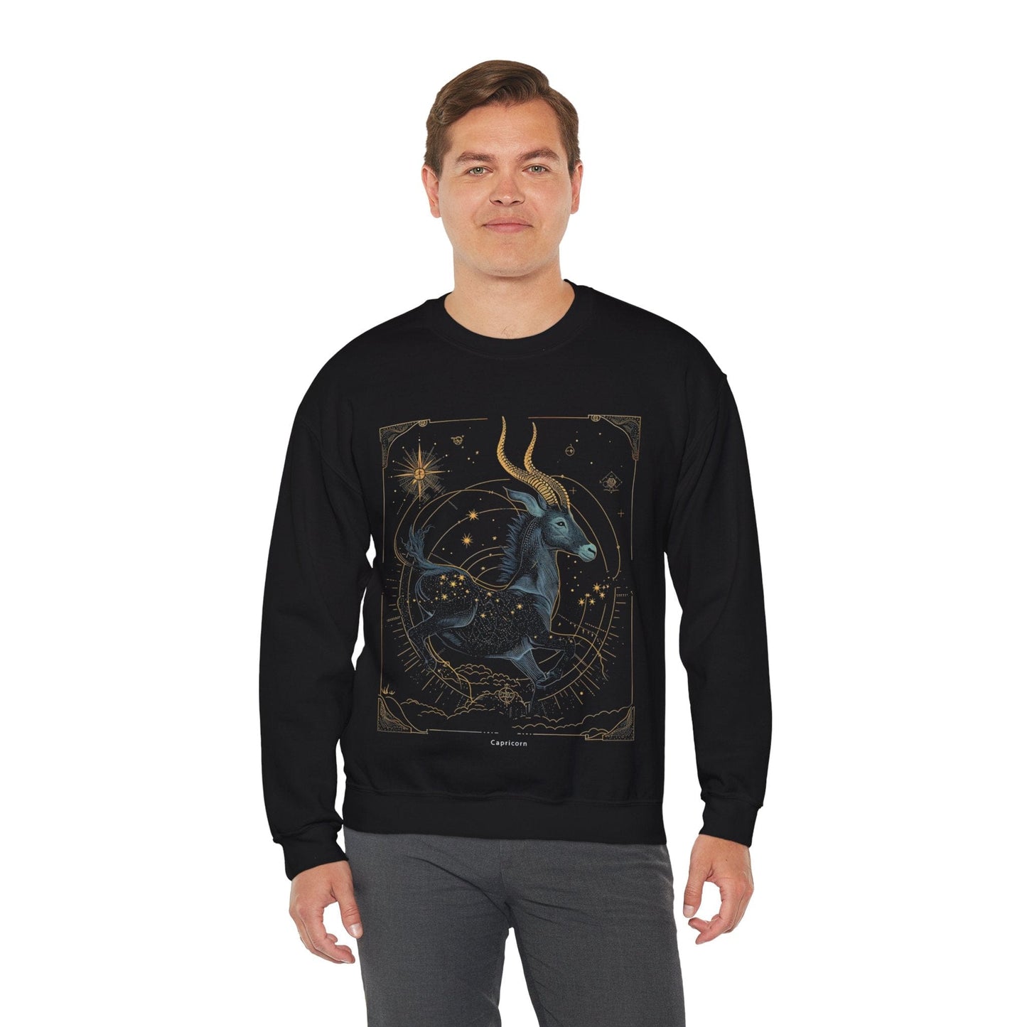 Sweatshirt Capricorn Celestial Journey Sweatshirt: Stargaze in Comfort and Style