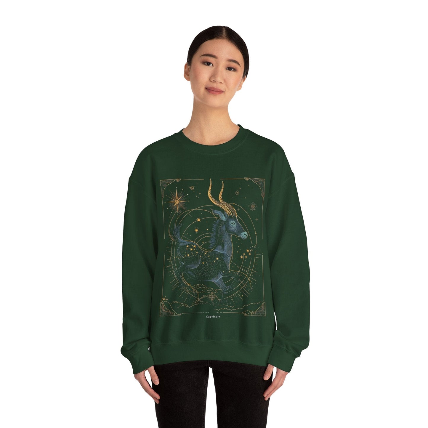 Sweatshirt Capricorn Celestial Journey Sweatshirt: Stargaze in Comfort and Style