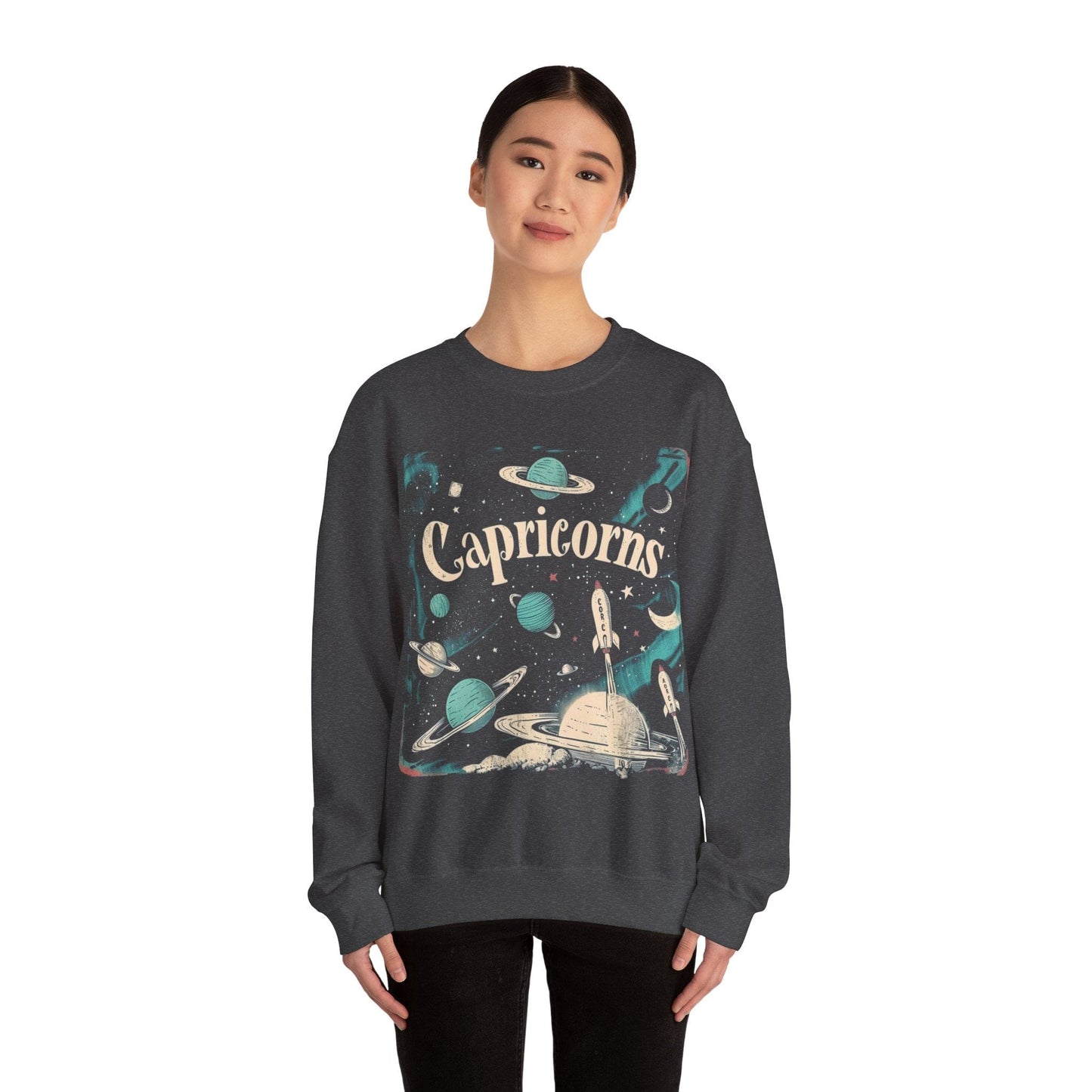 Sweatshirt Capricorn Cosmic Explorer Sweater: Navigate the Stars
