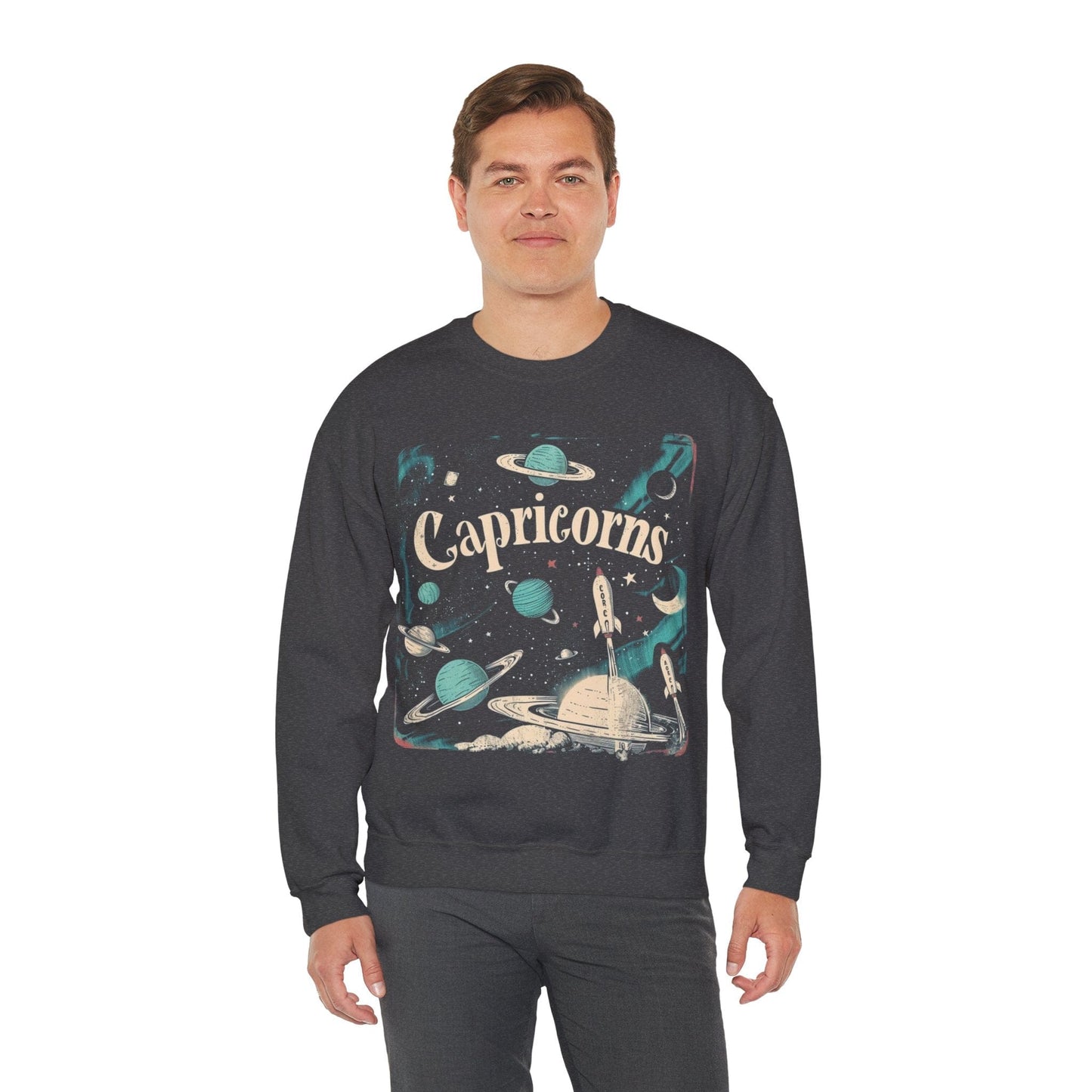 Sweatshirt Capricorn Cosmic Explorer Sweater: Navigate the Stars