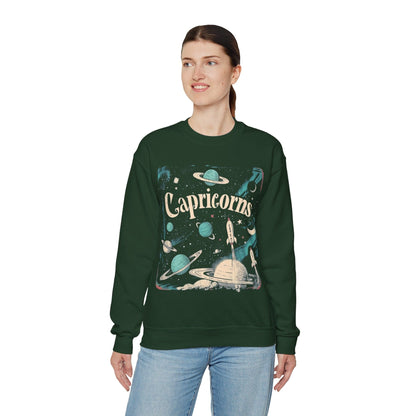 Sweatshirt Capricorn Cosmic Explorer Sweater: Navigate the Stars