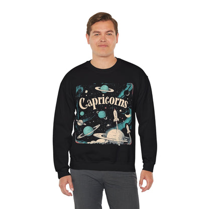 Sweatshirt Capricorn Cosmic Explorer Sweater: Navigate the Stars