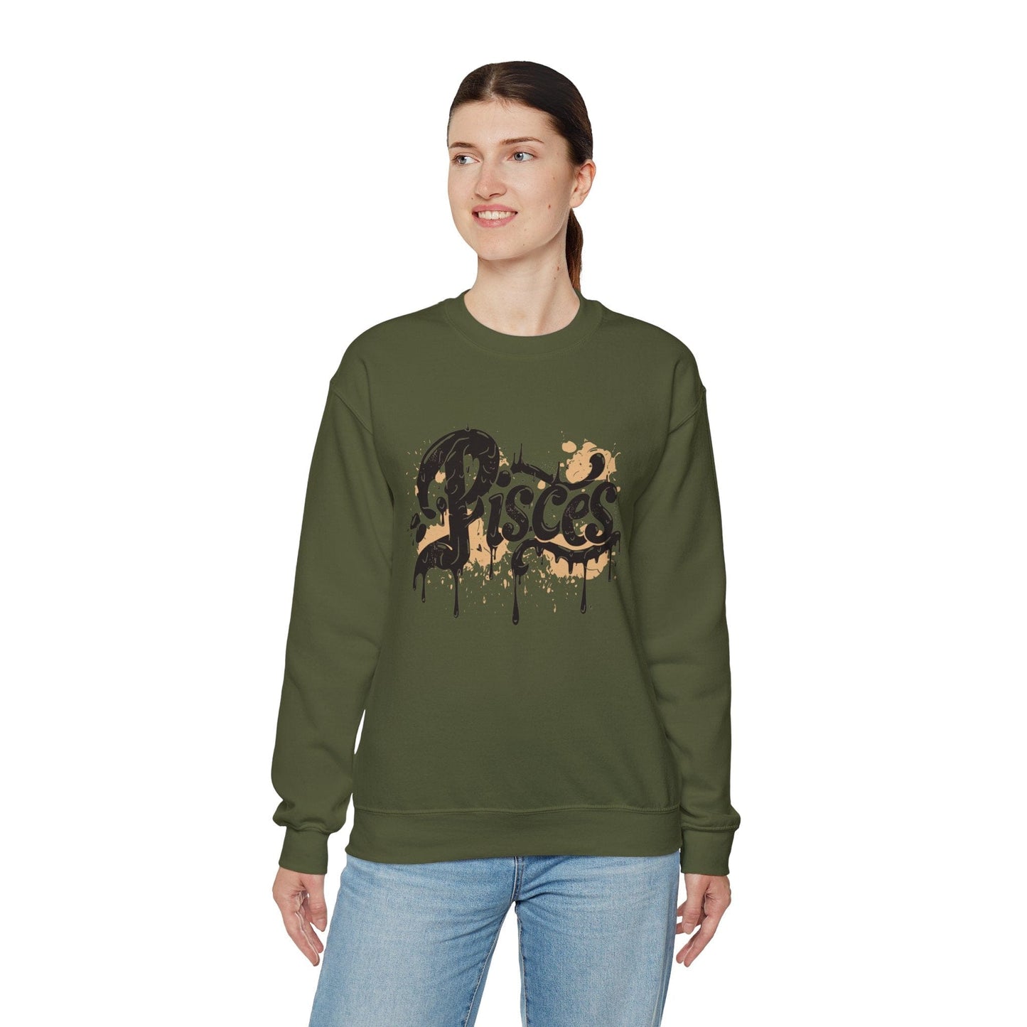 Sweatshirt Celestial Drift Pisces Sweater: Drift Through the Cosmos