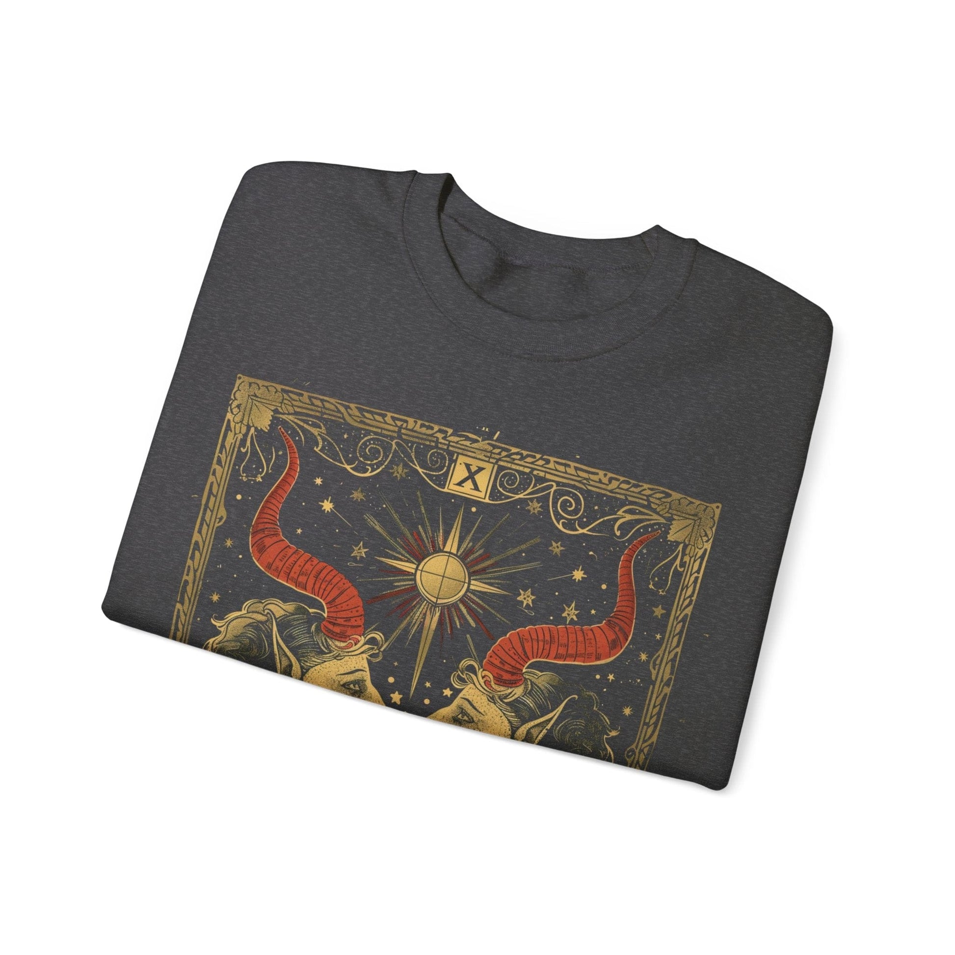 Sweatshirt Celestial Duet Gemini Sweater: Harmonized Contrasts