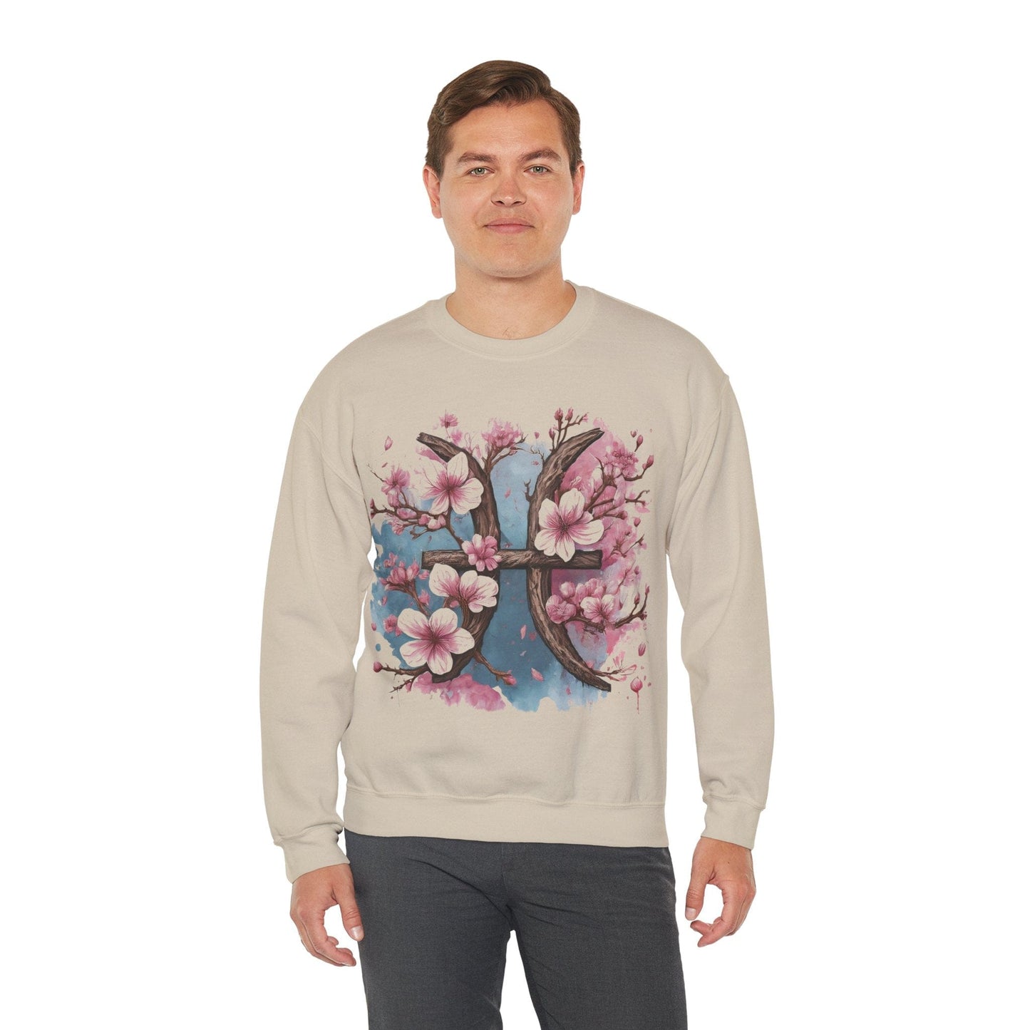 Sweatshirt Cherry Blossom Pisces Soft Sweater