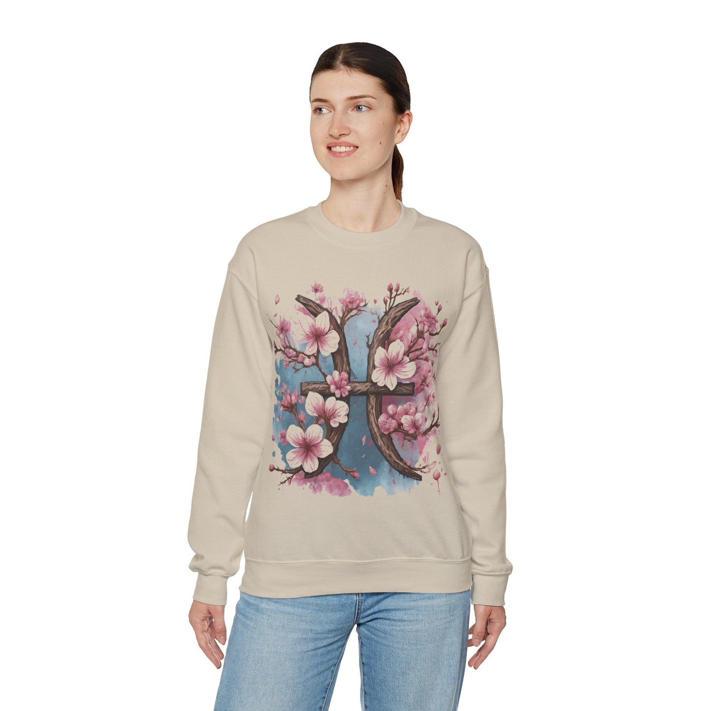 Sweatshirt Cherry Blossom Pisces Soft Sweater