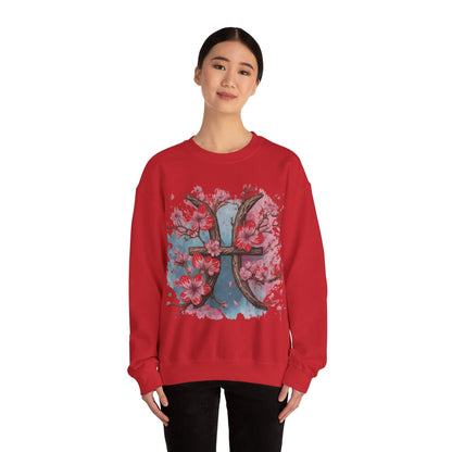 Sweatshirt Cherry Blossom Pisces Soft Sweater