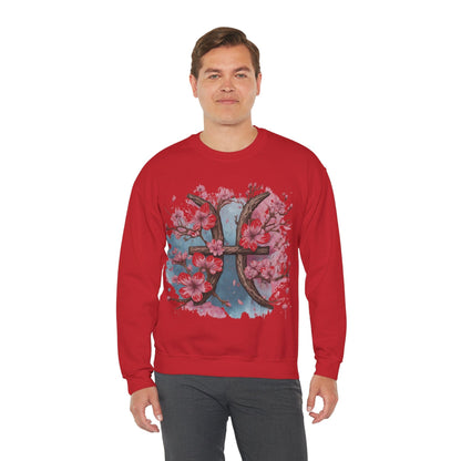 Sweatshirt Cherry Blossom Pisces Soft Sweater