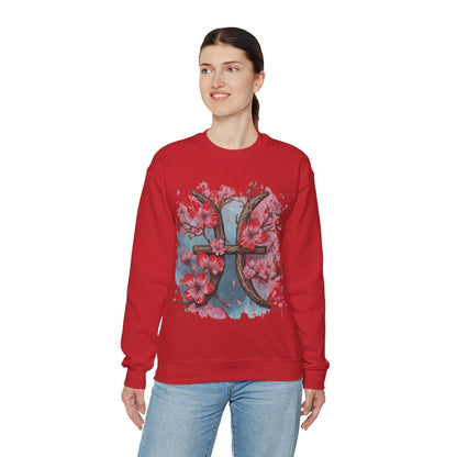 Sweatshirt Cherry Blossom Pisces Soft Sweater