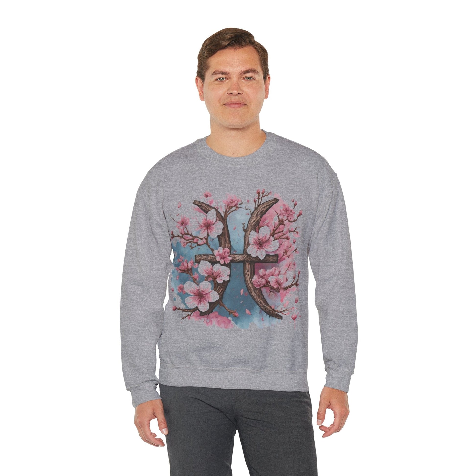 Sweatshirt Cherry Blossom Pisces Soft Sweater