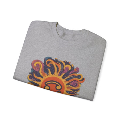 Sweatshirt Cosmic Cancer Sweater: Groovy 60s Vibes