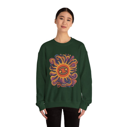 Sweatshirt Cosmic Cancer Sweater: Groovy 60s Vibes