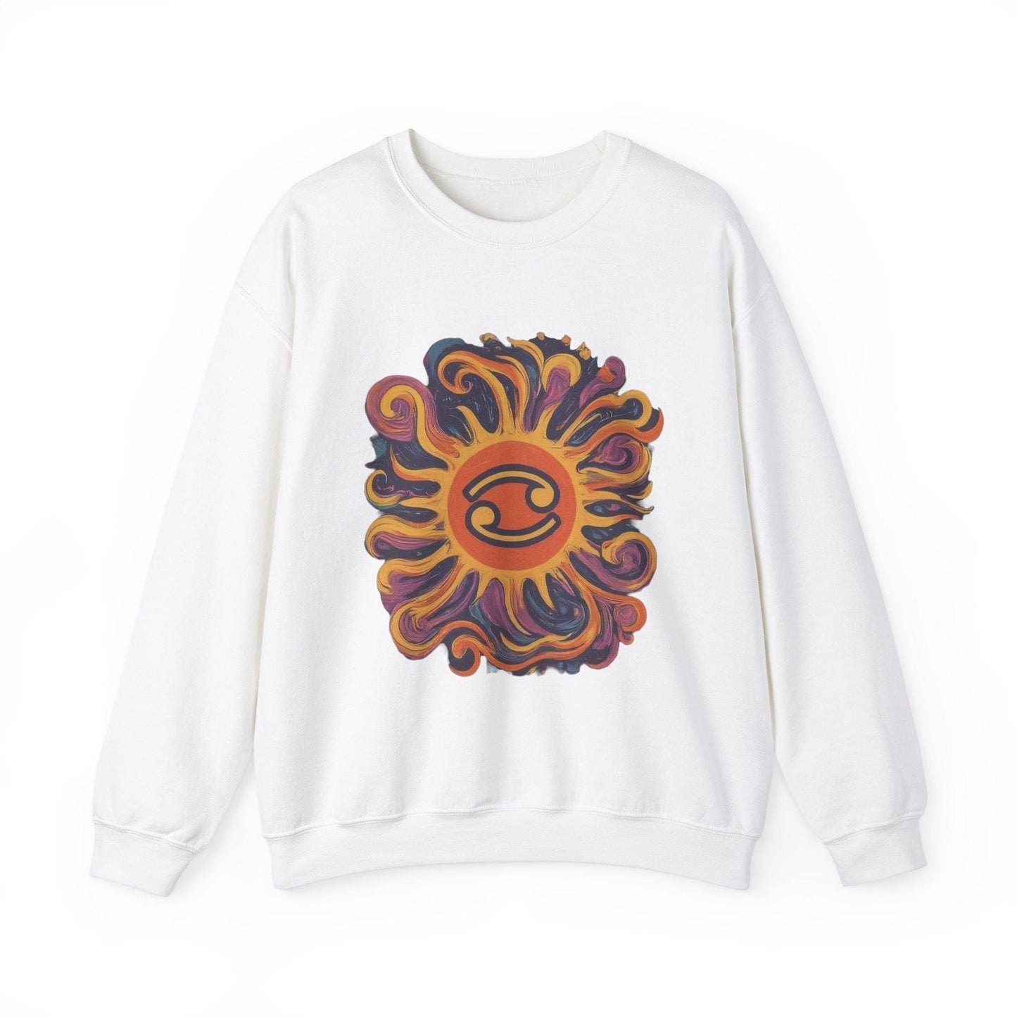 Sweatshirt Cosmic Cancer Sweater: Groovy 60s Vibes