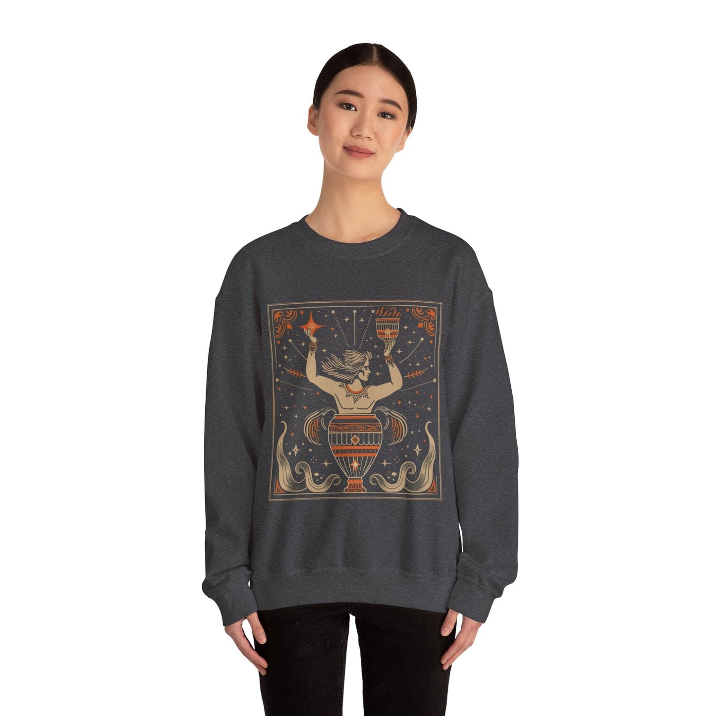 Sweatshirt Cosmic Flow Aquarius Sweater: The Vessel of Creativity