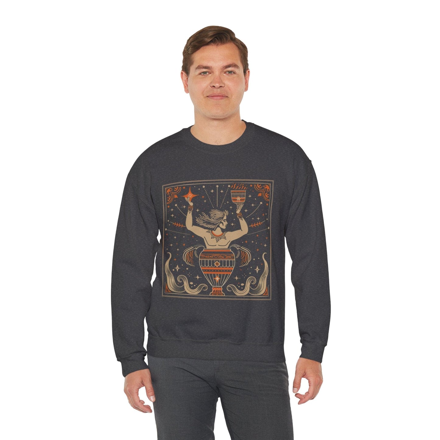 Sweatshirt Cosmic Flow Aquarius Sweater: The Vessel of Creativity