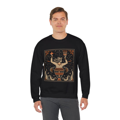 Sweatshirt Cosmic Flow Aquarius Sweater: The Vessel of Creativity