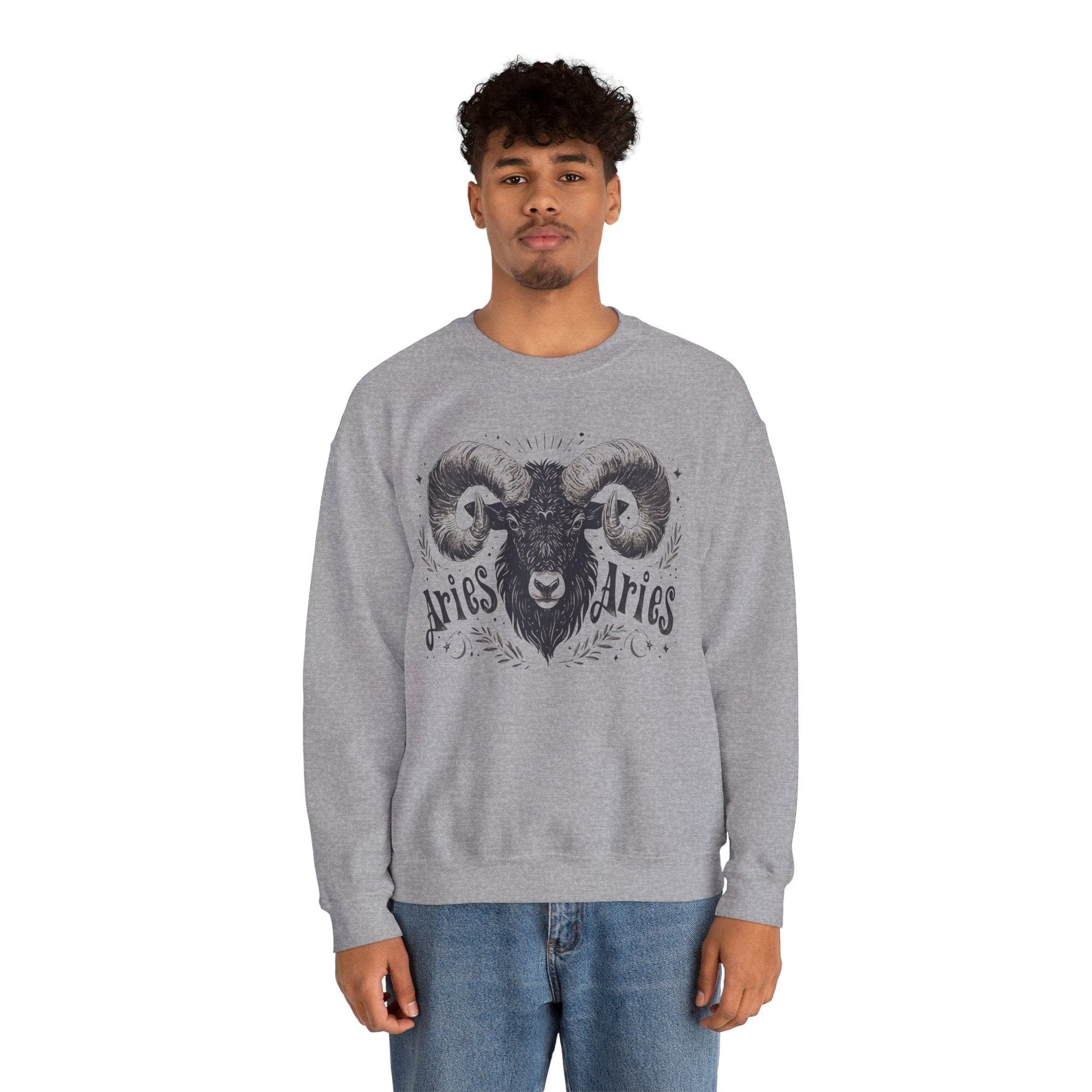 Sweatshirt Cosmic Ram Aries Soft Sweater: Embrace Your Fire