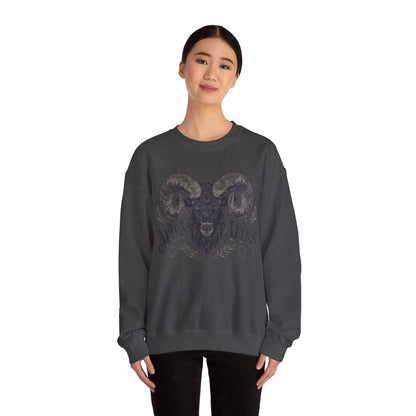 Sweatshirt Cosmic Ram Aries Soft Sweater: Embrace Your Fire