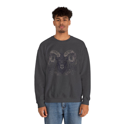 Sweatshirt Cosmic Ram Aries Soft Sweater: Embrace Your Fire