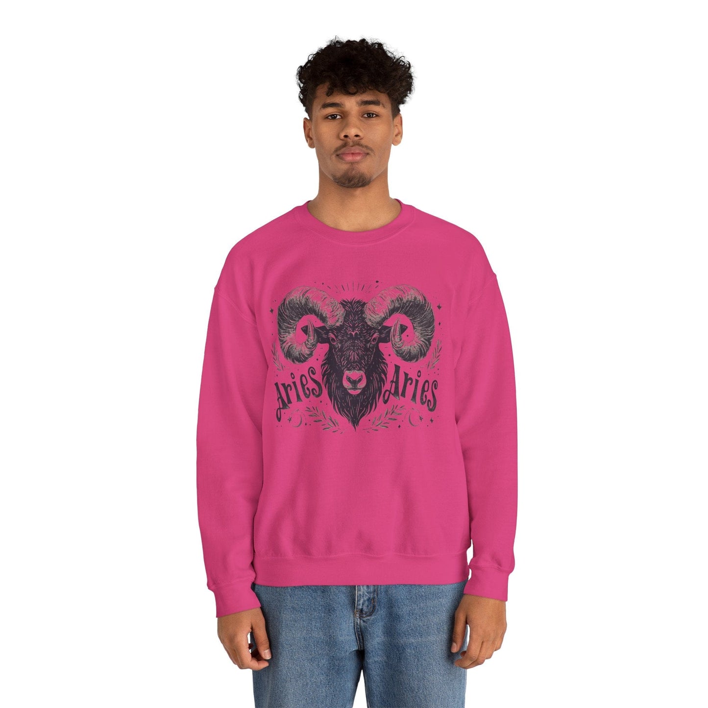 Sweatshirt Cosmic Ram Aries Soft Sweater: Embrace Your Fire