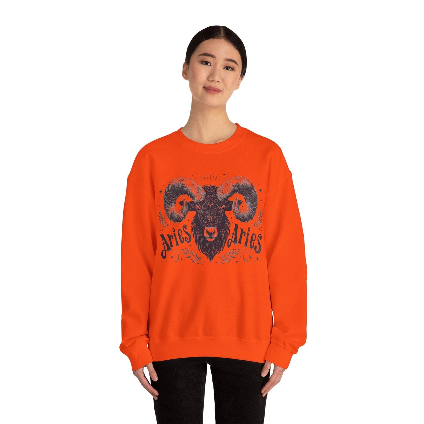 Sweatshirt Cosmic Ram Aries Soft Sweater: Embrace Your Fire