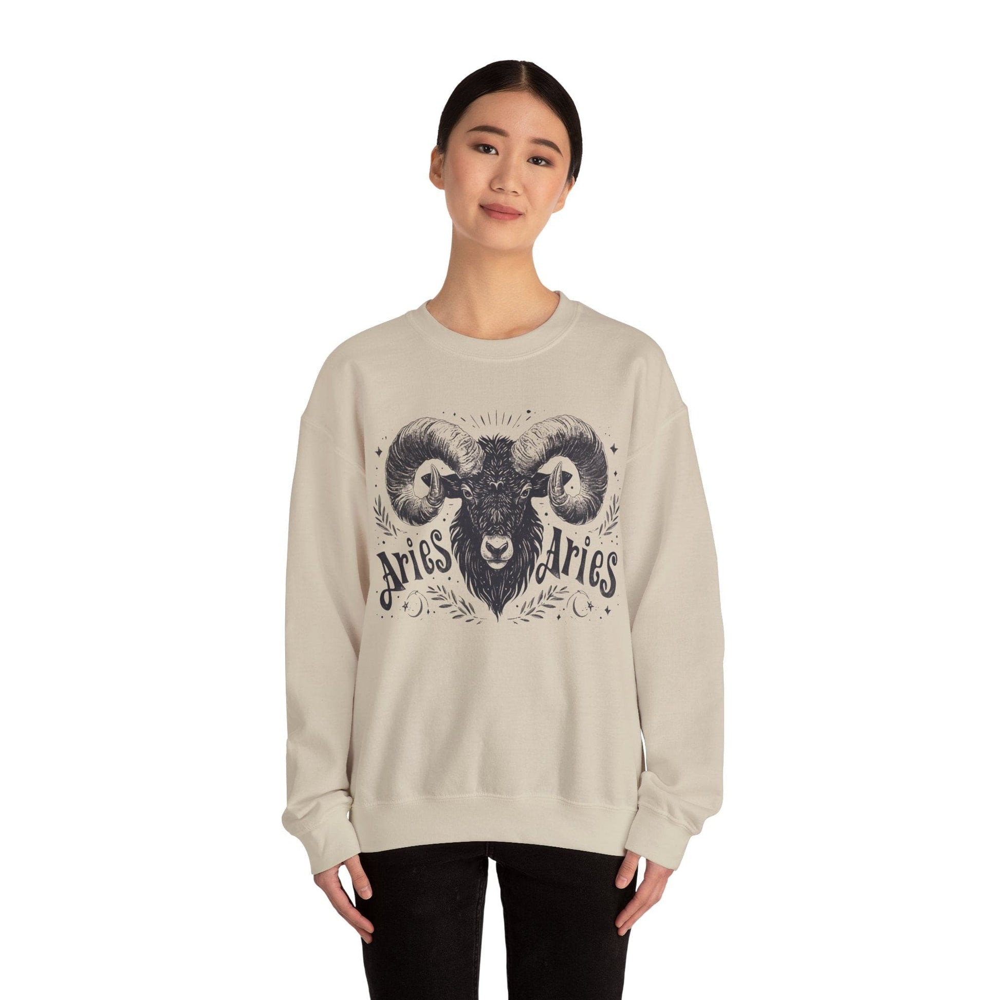 Sweatshirt Cosmic Ram Aries Soft Sweater: Embrace Your Fire