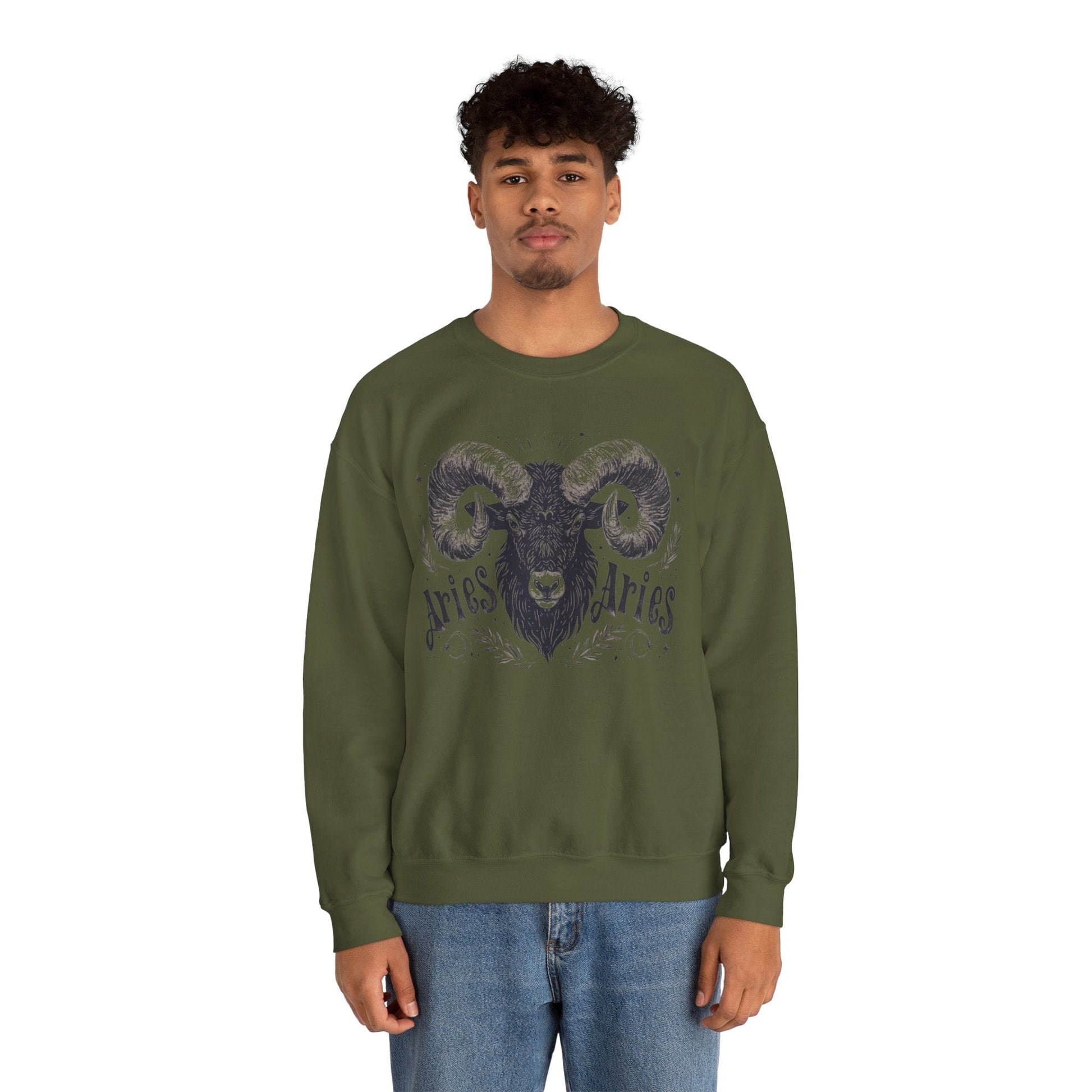 Sweatshirt Cosmic Ram Aries Soft Sweater: Embrace Your Fire