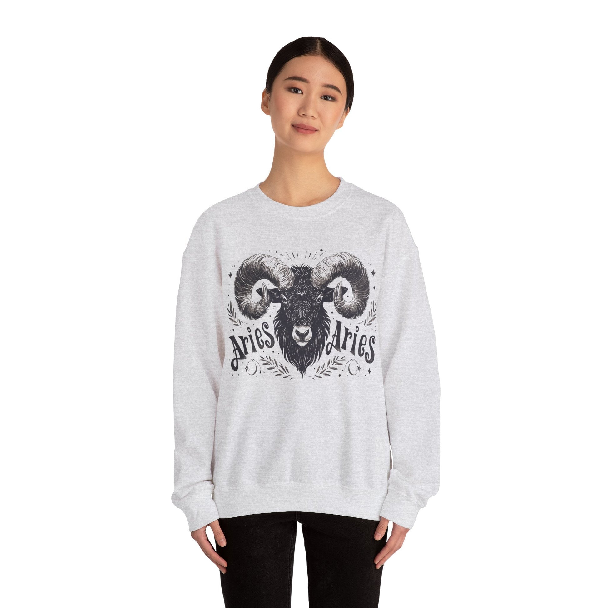 Sweatshirt Cosmic Ram Aries Soft Sweater: Embrace Your Fire