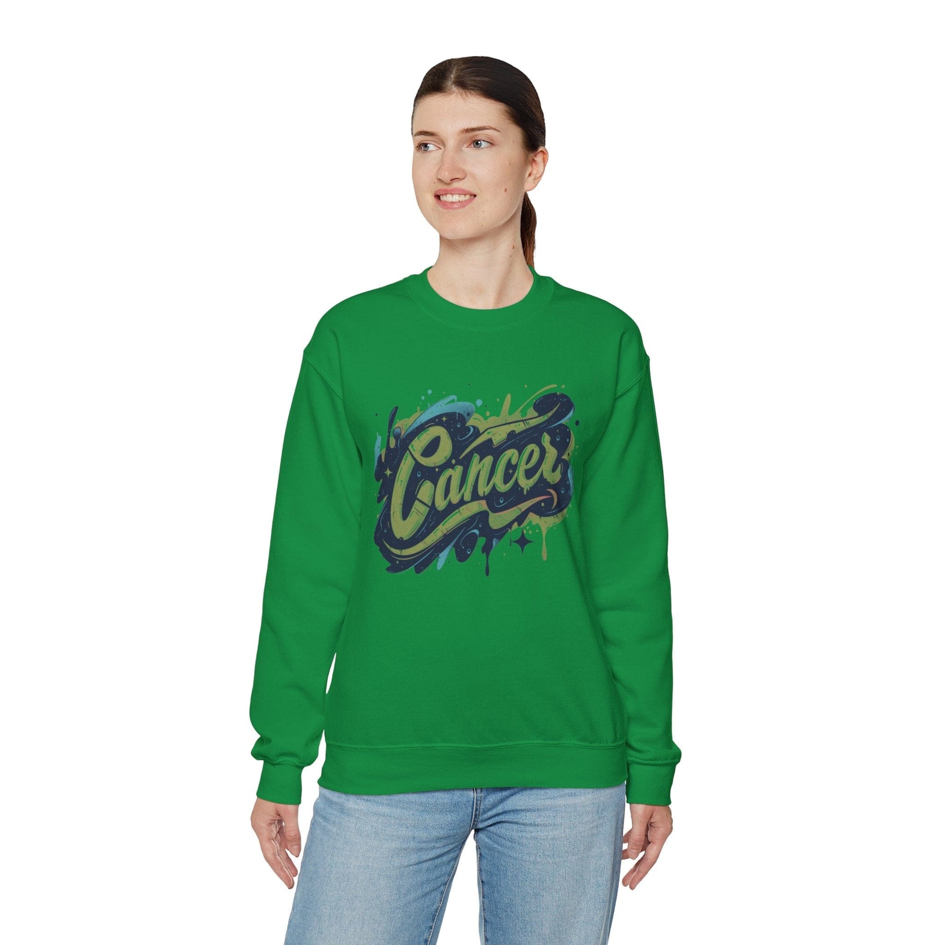 Sweatshirt Cosmic Splash Cancer Sweater: Orbit of Emotion