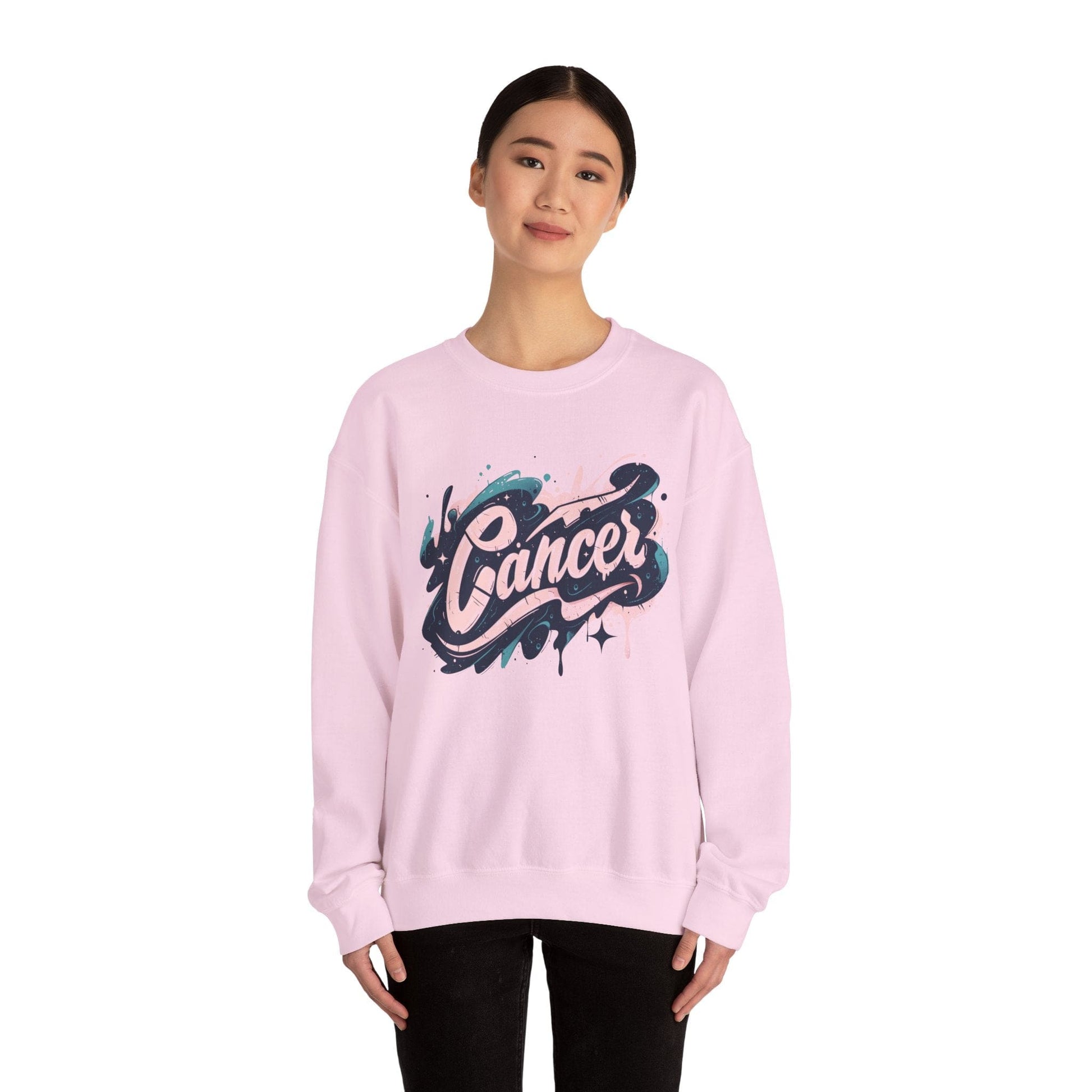 Sweatshirt Cosmic Splash Cancer Sweater: Orbit of Emotion