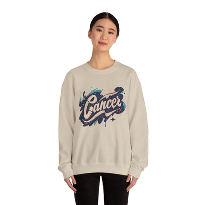 Sweatshirt Cosmic Splash Cancer Sweater: Orbit of Emotion