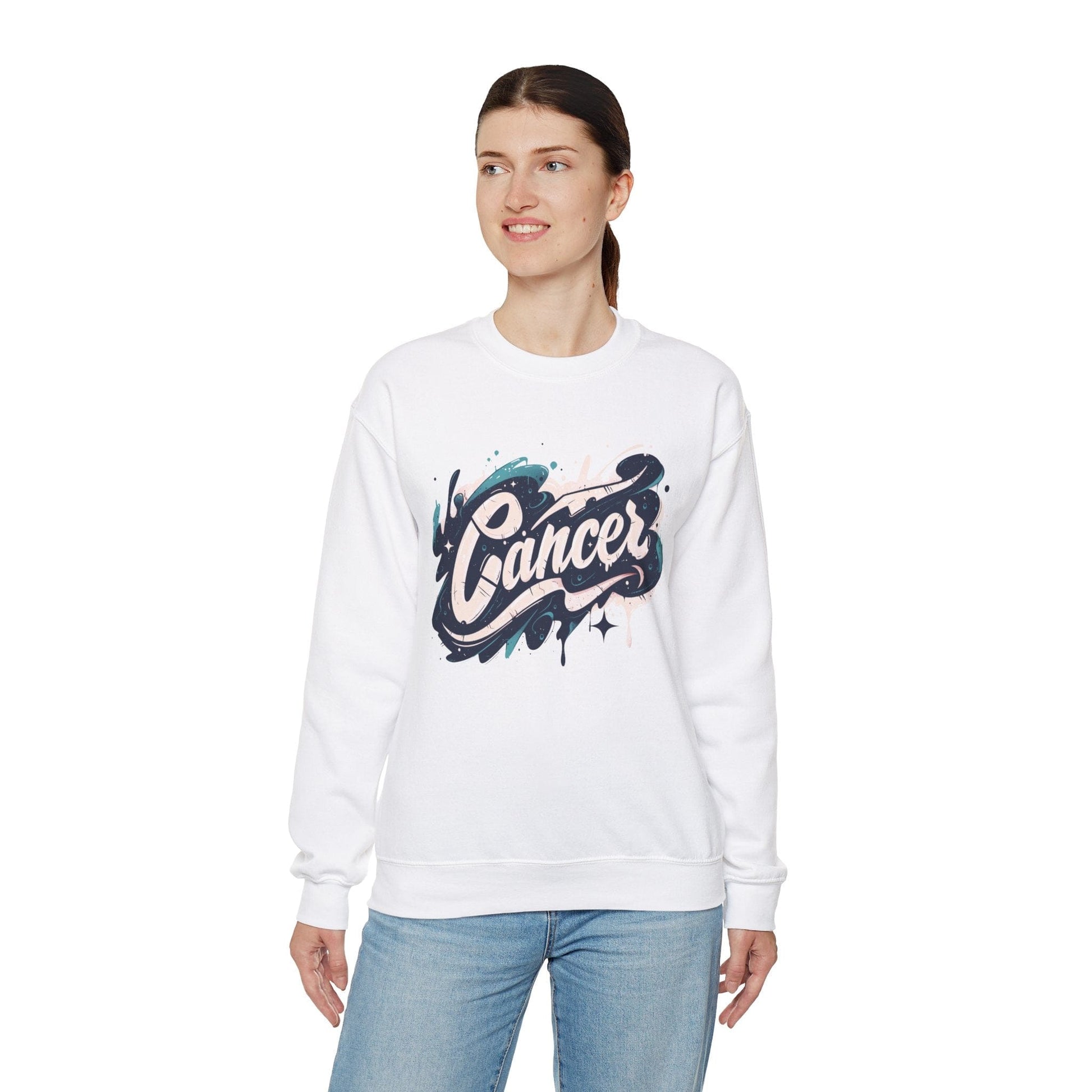 Sweatshirt Cosmic Splash Cancer Sweater: Orbit of Emotion