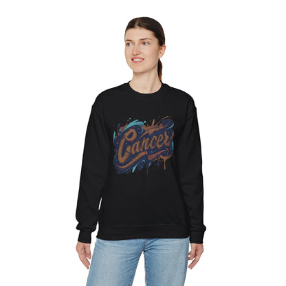 Sweatshirt Cosmic Splash Cancer Sweater: Orbit of Emotion