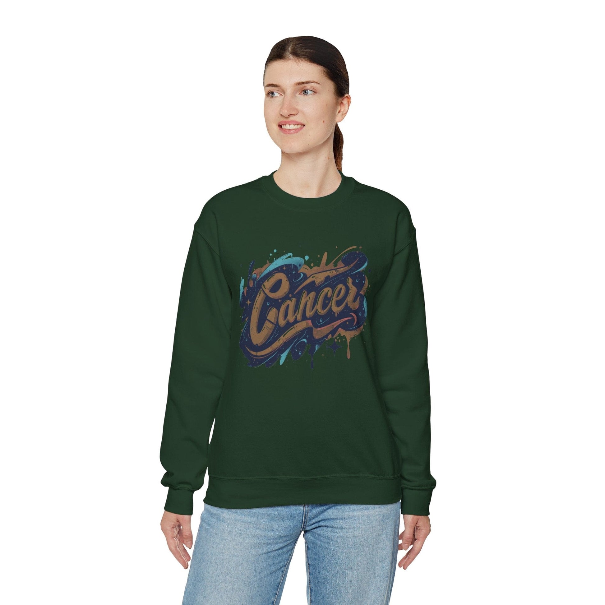 Sweatshirt Cosmic Splash Cancer Sweater: Orbit of Emotion