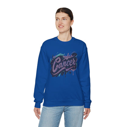 Sweatshirt Cosmic Splash Cancer Sweater: Orbit of Emotion