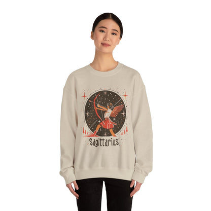 Sweatshirt Galactic Archer Sagittarius Sweater: Adventure Awaits in the Stars