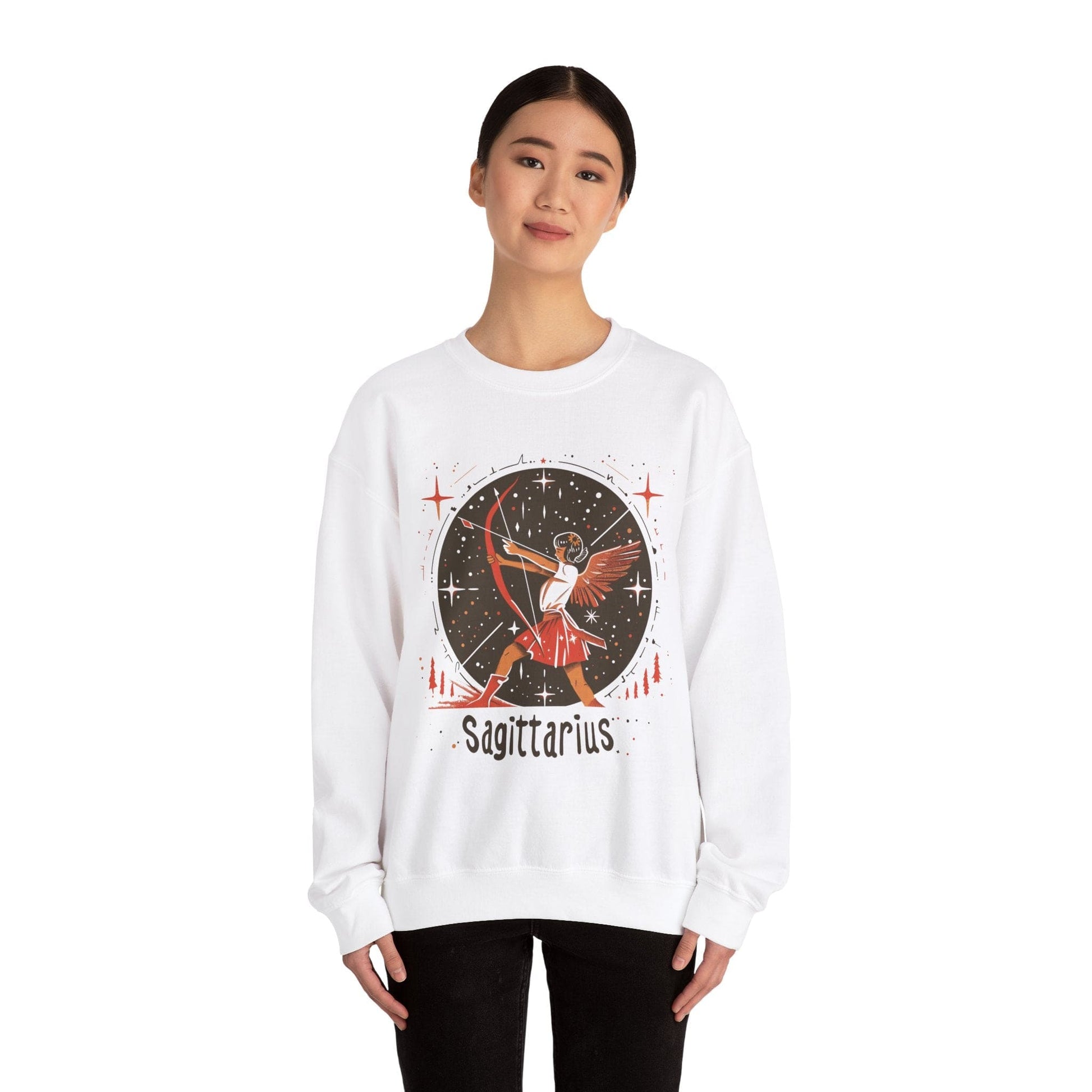 Sweatshirt Galactic Archer Sagittarius Sweater: Adventure Awaits in the Stars