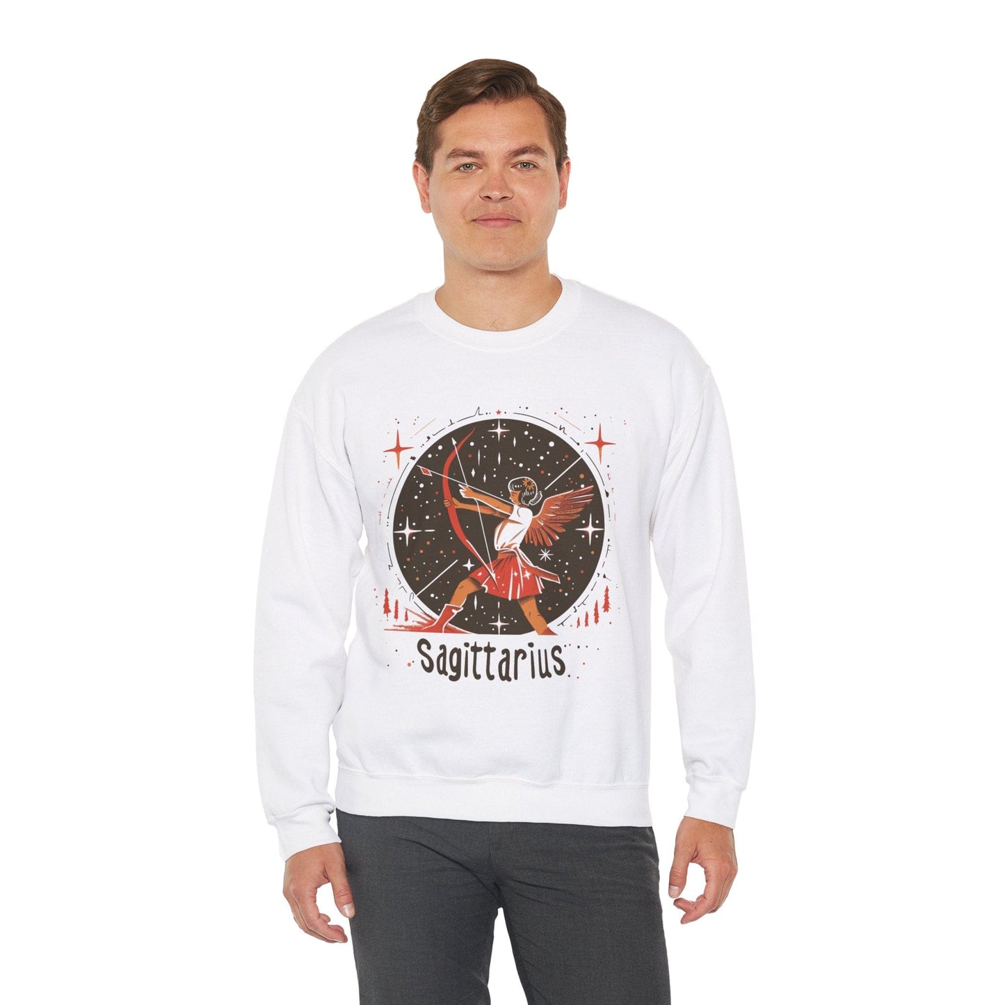 Sweatshirt Galactic Archer Sagittarius Sweater: Adventure Awaits in the Stars