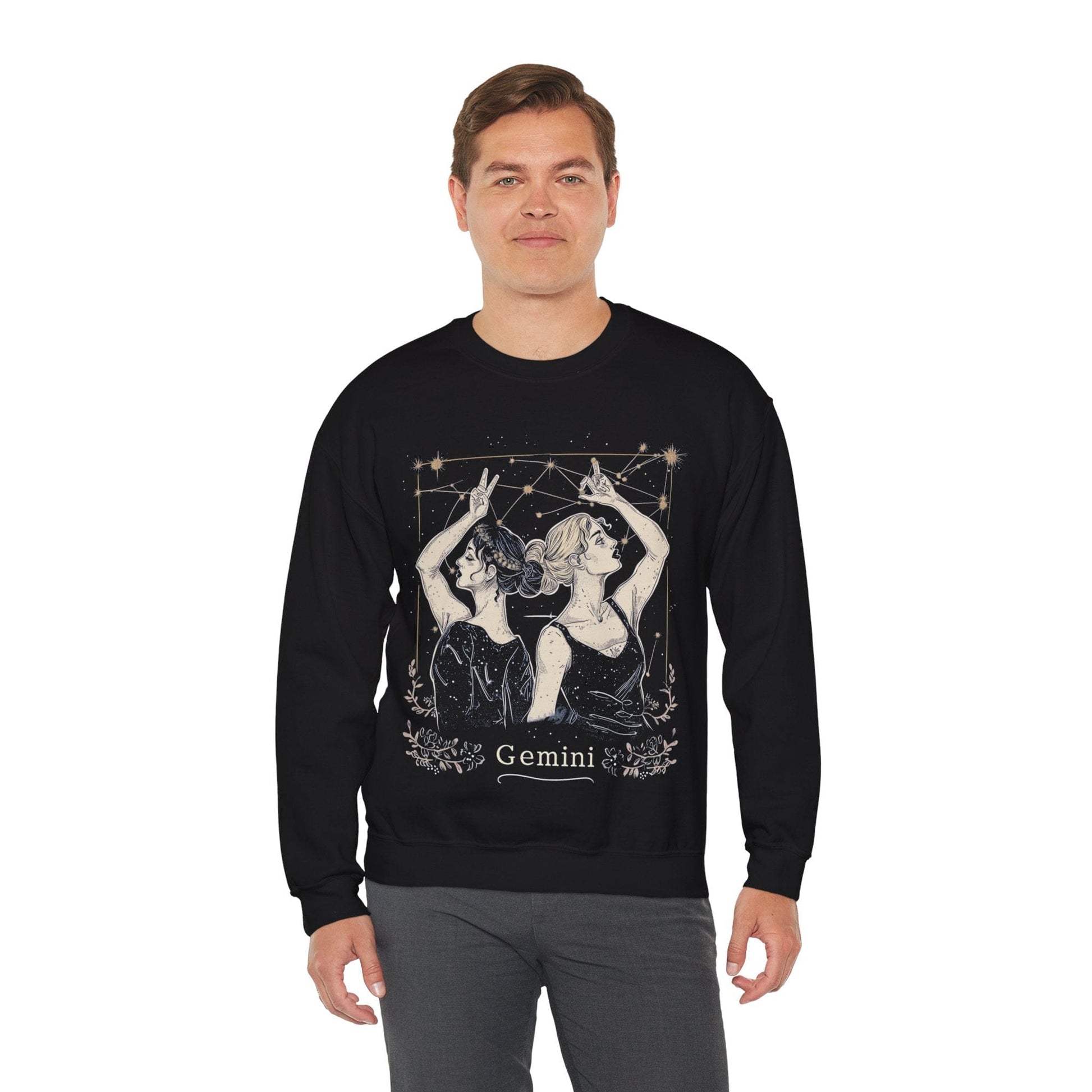 Sweatshirt Gemini Air Whisper Soft Sweater: Dual Shine for the Twin Sign